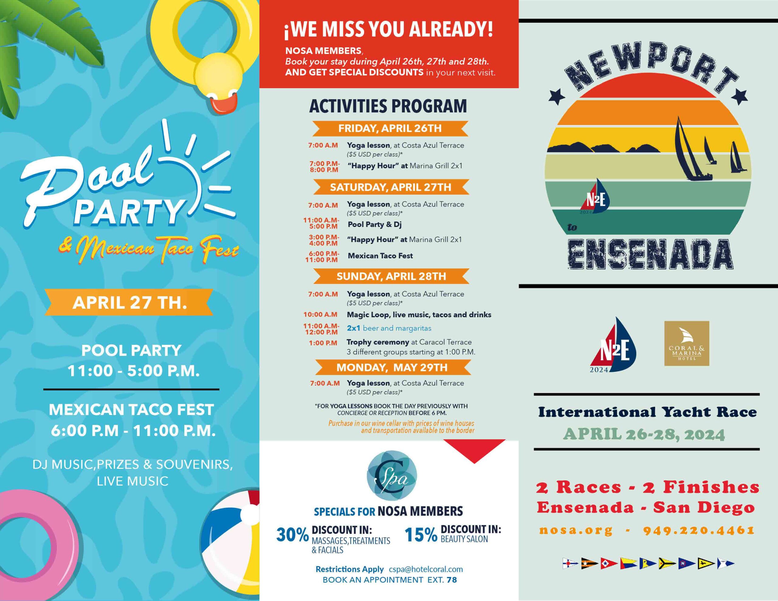 POOL PARTY with music, drink specials and food – Newport to Ensenada ...